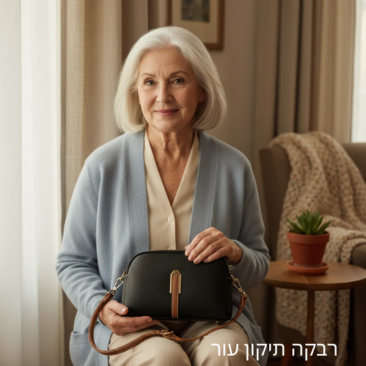 תיק כתף מעור Mila