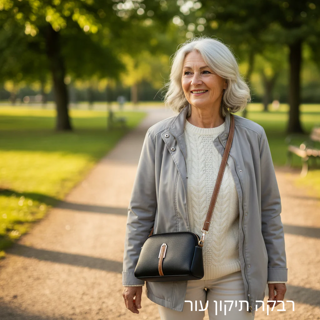 תיק כתף מעור Mila