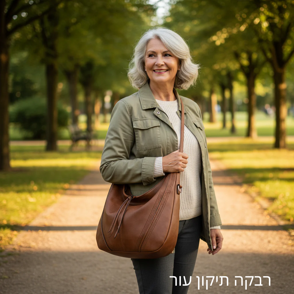 Minerva תיק כתף קלאסי