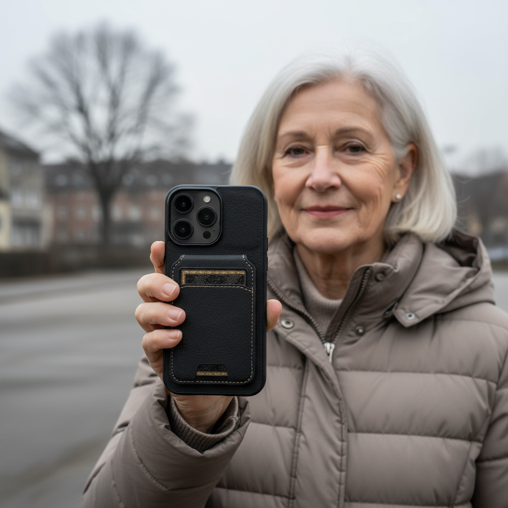 כיסוי טלפון במראה עור של אדריאן