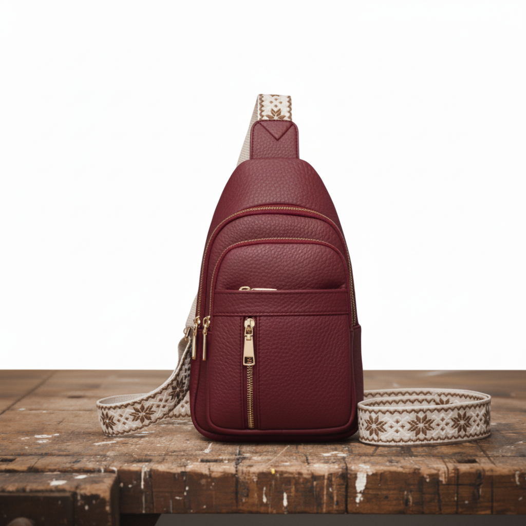 תיק חזה בצבע הייזל