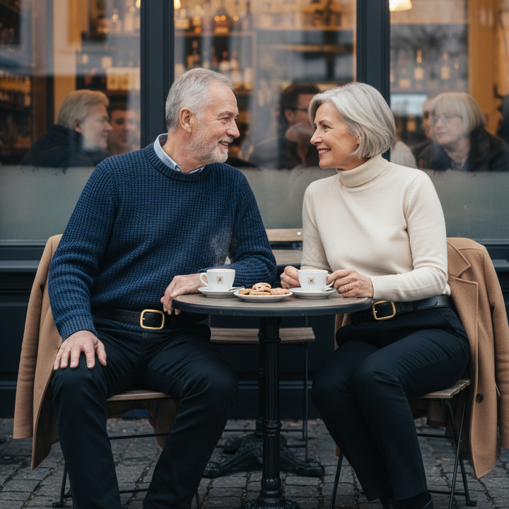 חגורת עור קלאסית של ג'ונתן