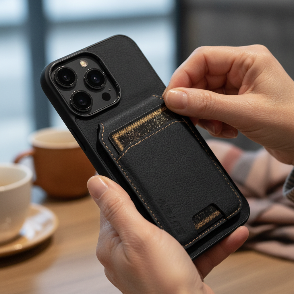 כיסוי טלפון במראה עור של אדריאן