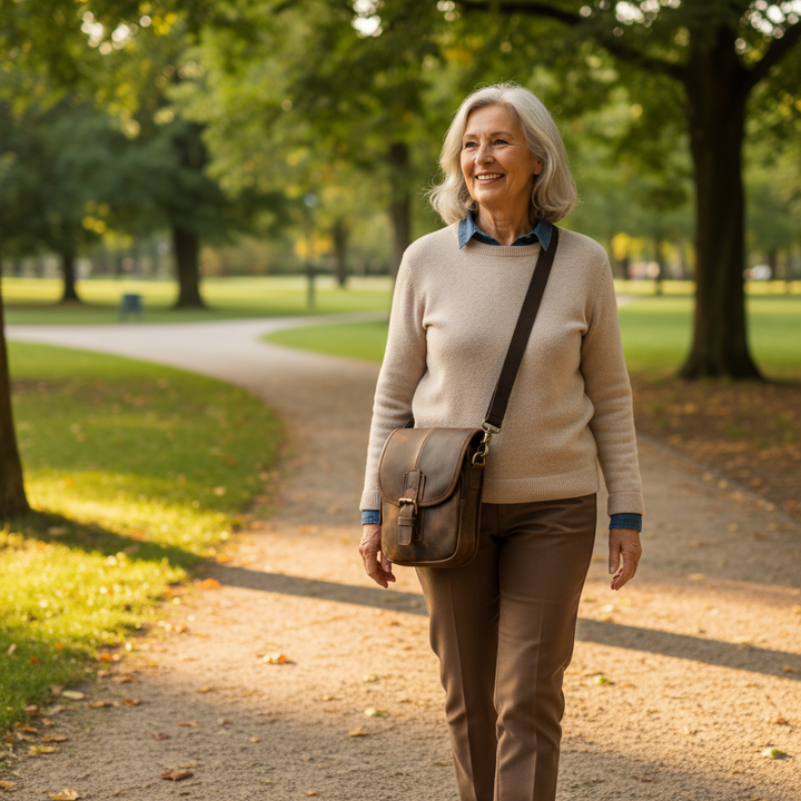 תיק כתף מעור של נולאן