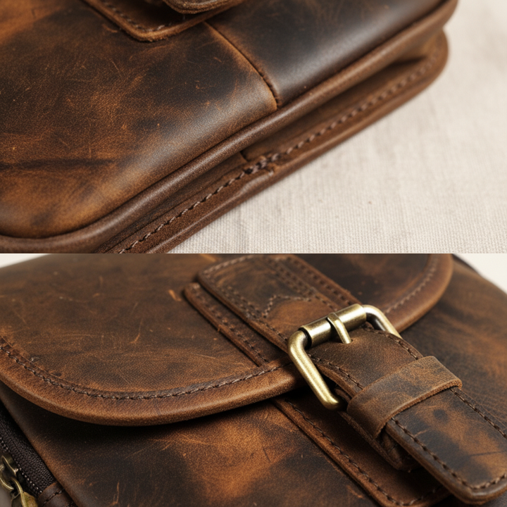 תיק כתף מעור של נולאן