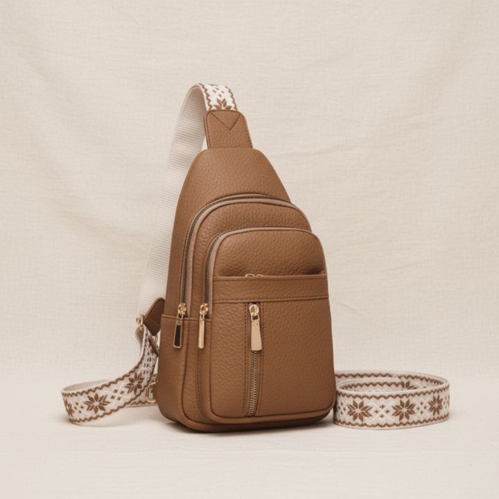 תיק חזה בצבע הייזל