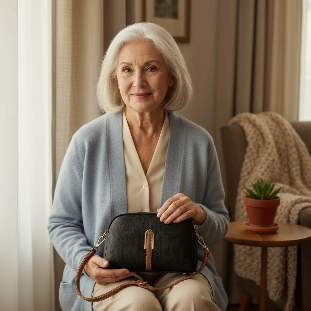 תיק כתף מעור Mila