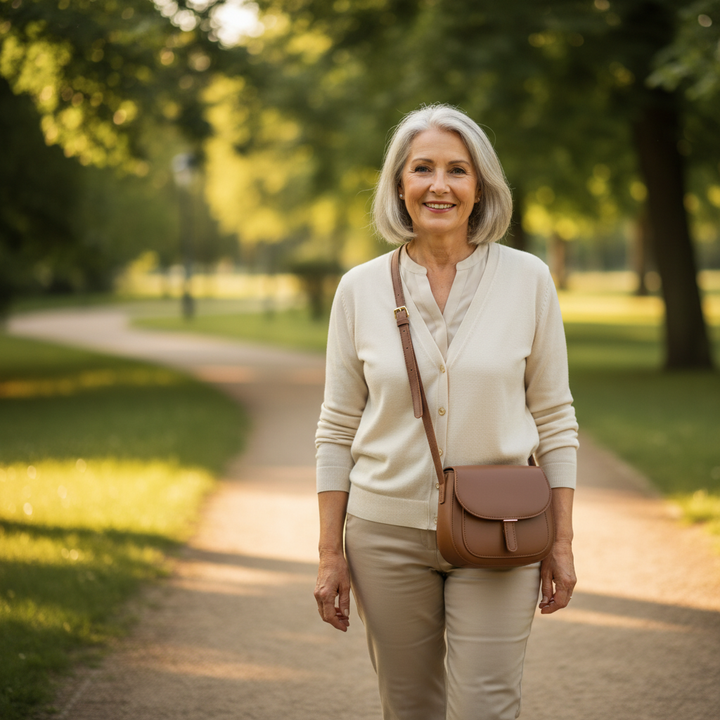 תיק צד אמליה בסגנון רטרו