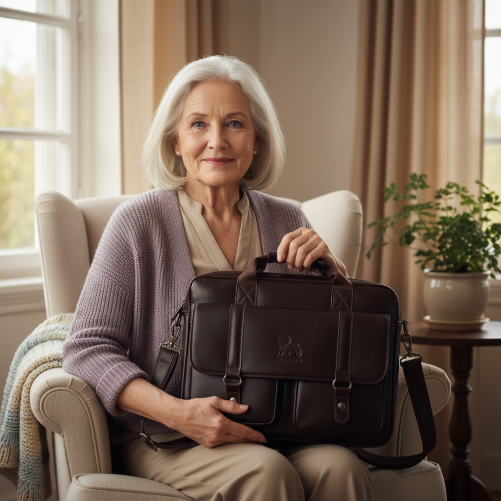 מזוודת עור סטרלינג